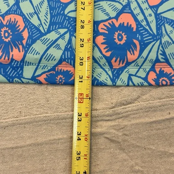 Bad Birdie Polo Shirt Mens Large Blue Floral Multicolors Golf All Over Print AOP - Picture 9 of 11